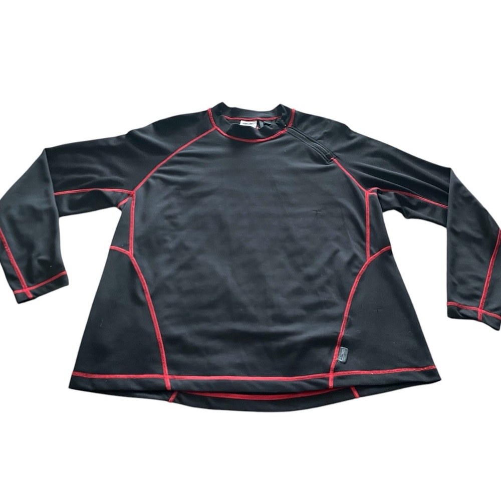 Harley-Davidson Ladies 2XL Long Sleeve Top. Gently used. Stunning Red Trim! - Picture 2 of 12